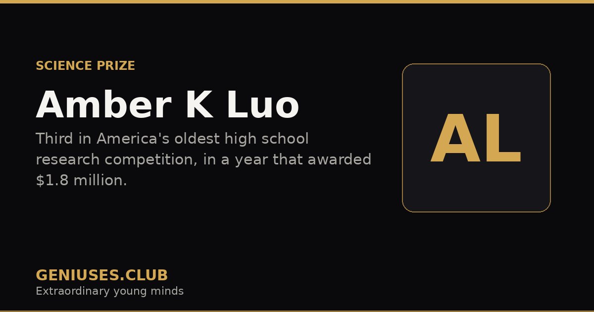 Amber K Luo