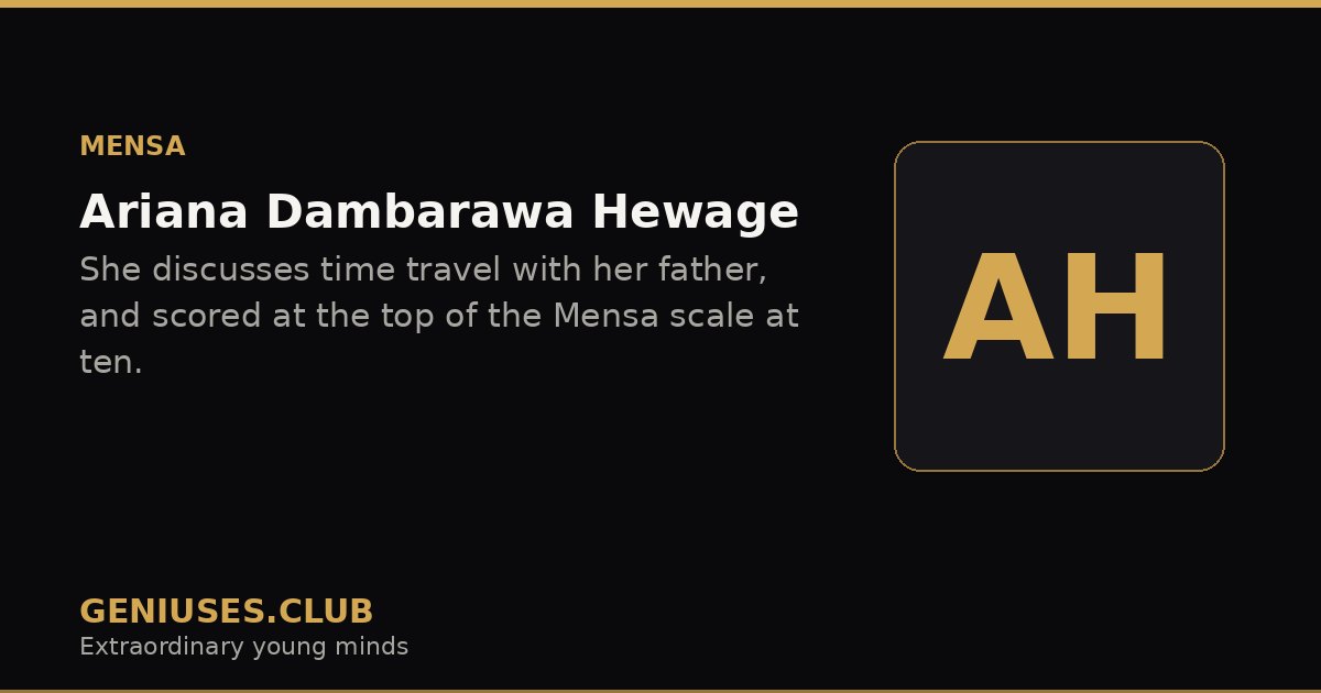 Ariana Dambarawa Hewage