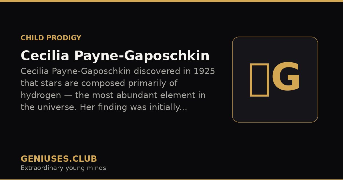 Cecilia Payne Gaposchkin