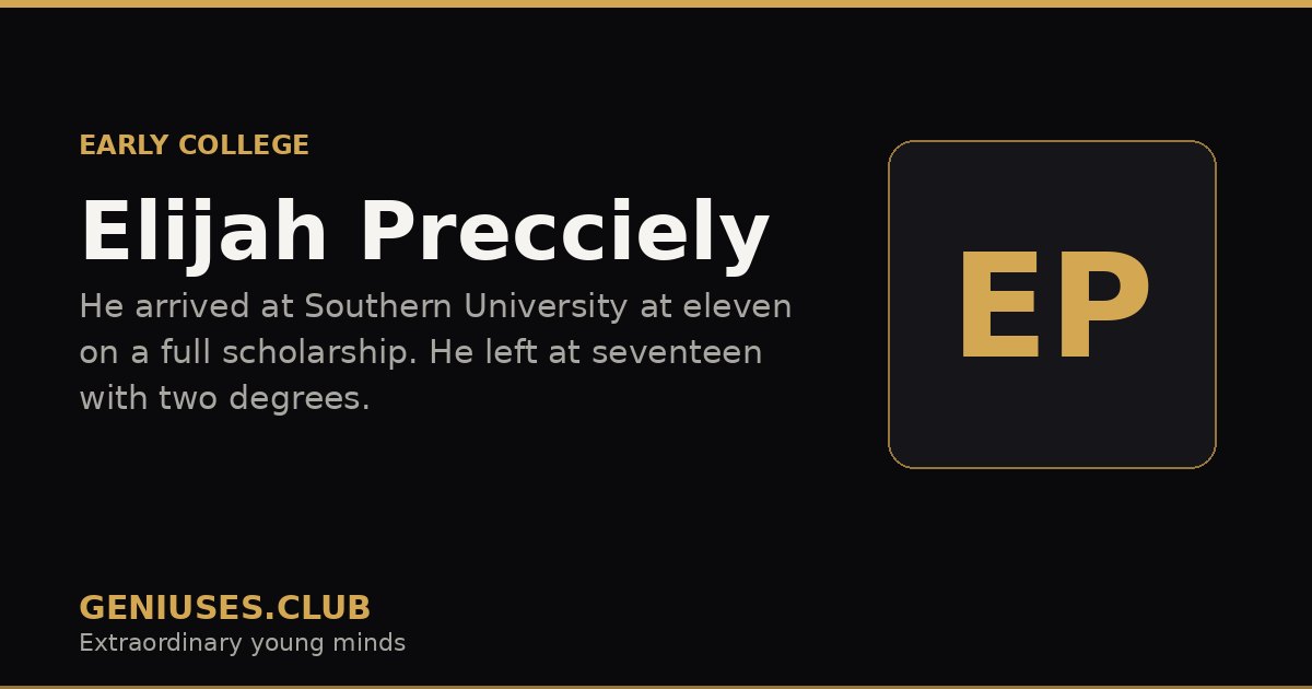 Elijah Precciely