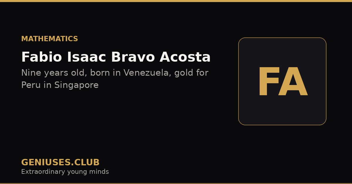 Fabio Isaac Bravo Acosta
