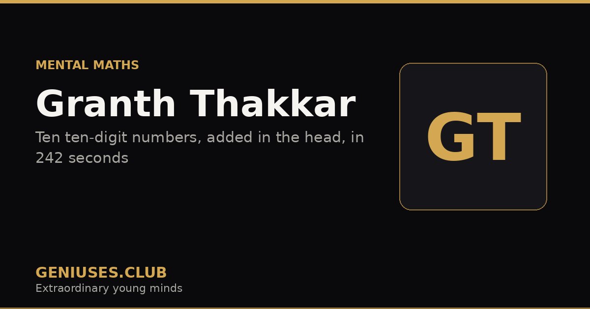 Granth Thakkar
