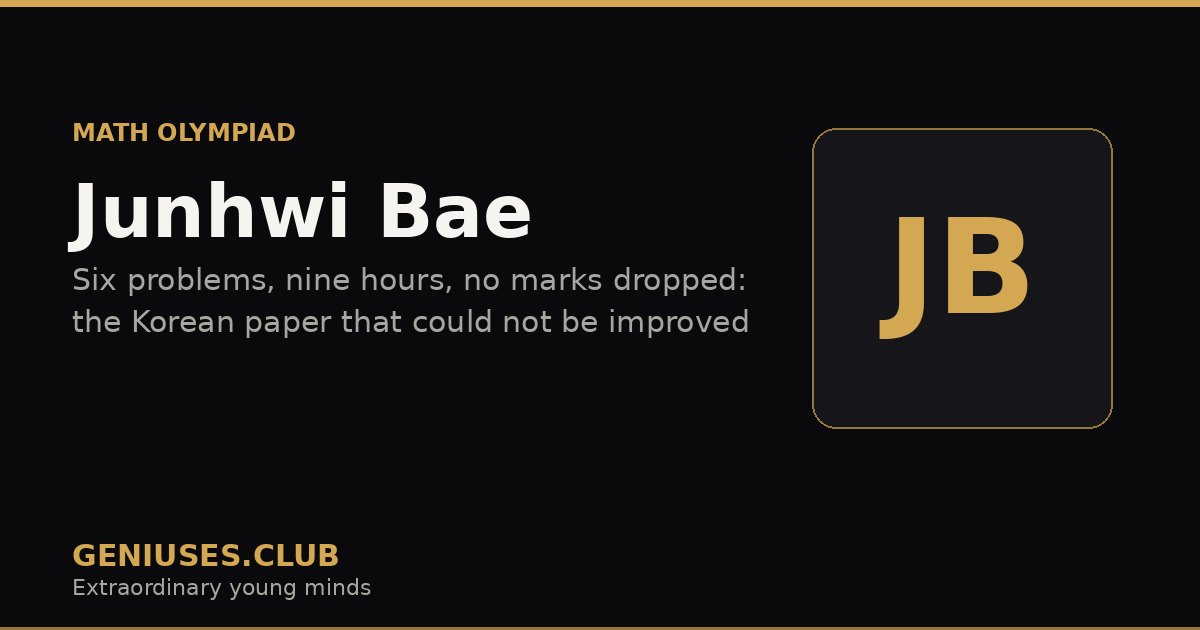 Junhwi Bae