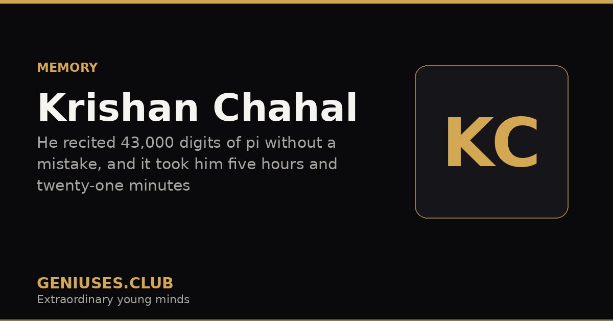 Krishan Chahal