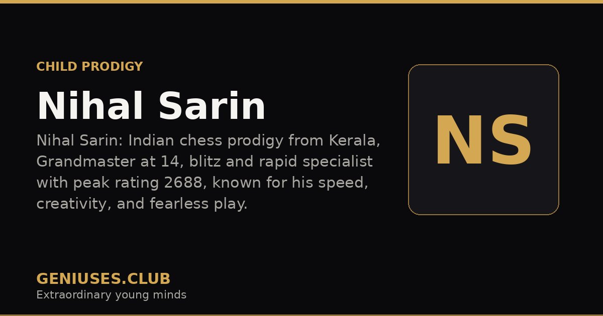 Nihal Sarin