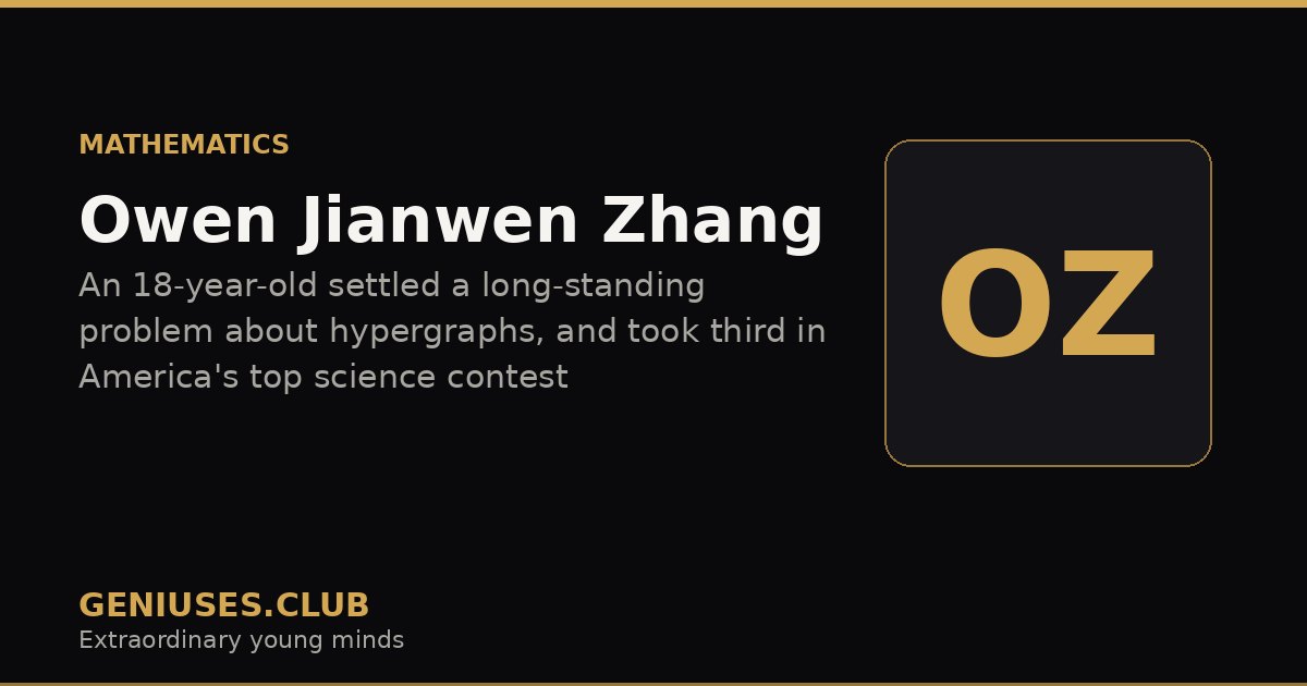 Owen Jianwen Zhang