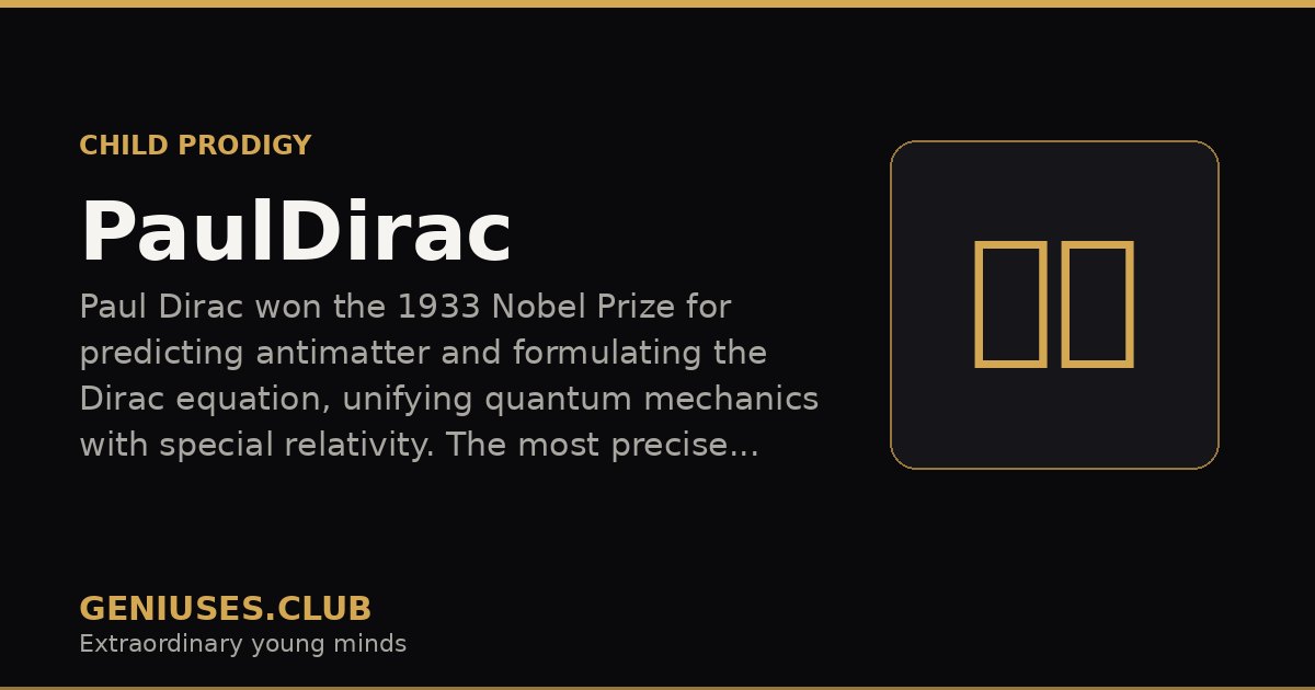 Paul Dirac