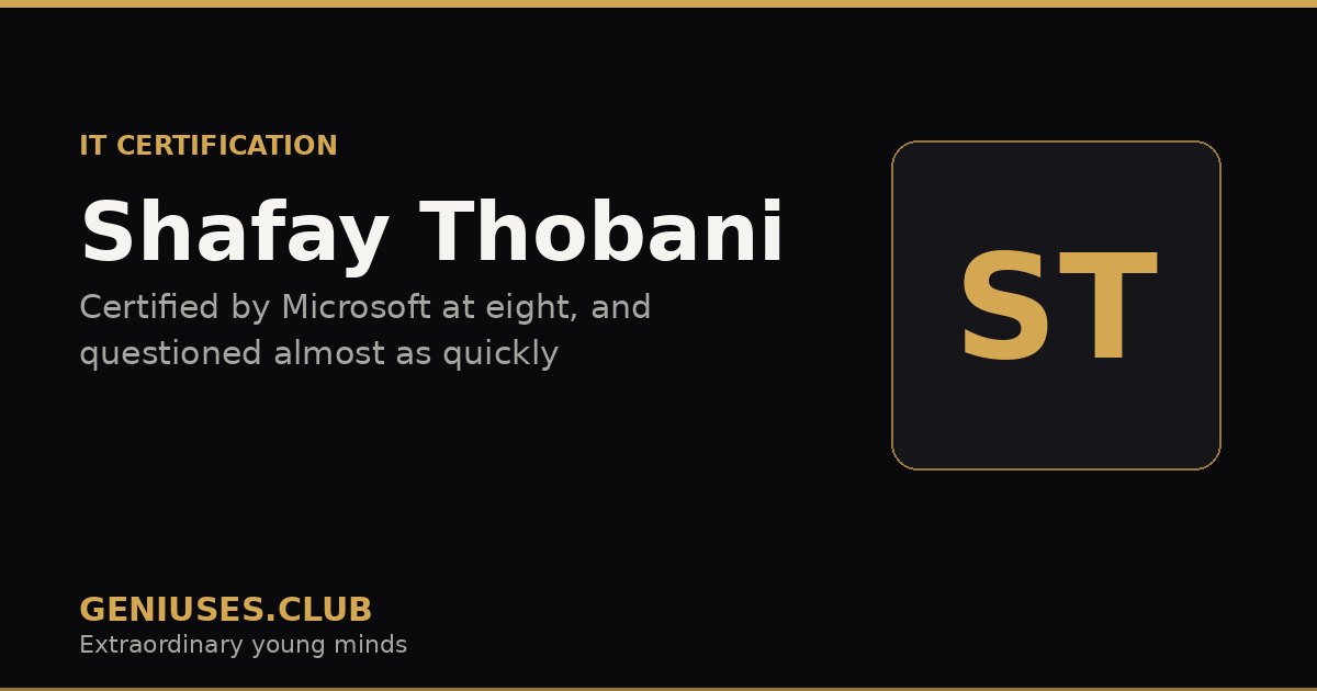 Shafay Thobani