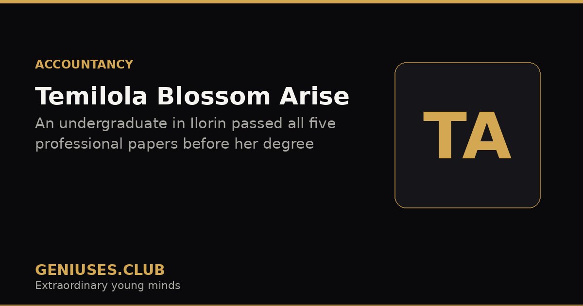 Temilola Blossom Arise