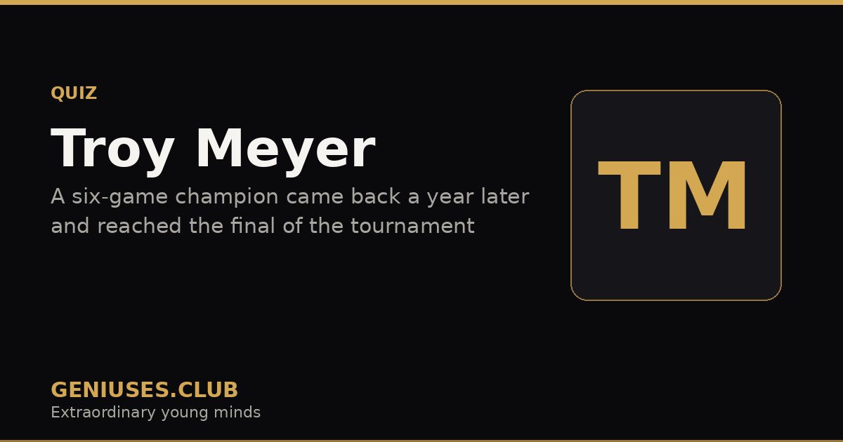 Troy Meyer