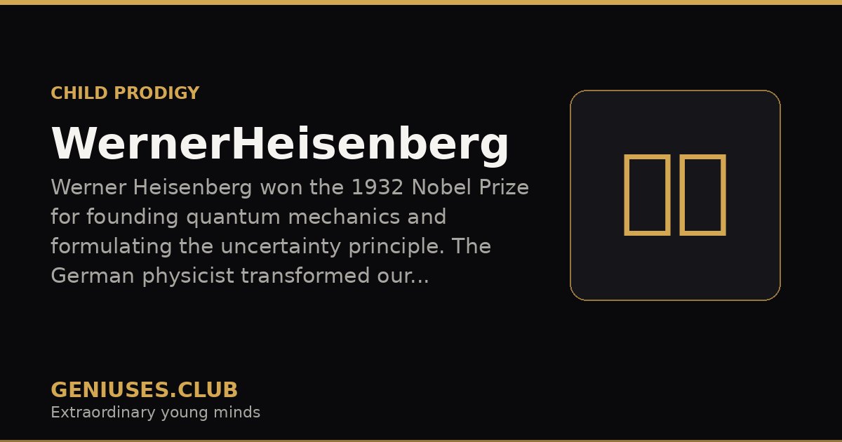 Werner Heisenberg