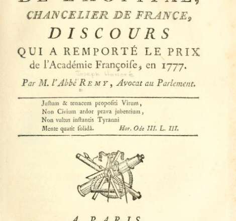 Éloge de Michel de L'Hôpital, chancelier de France