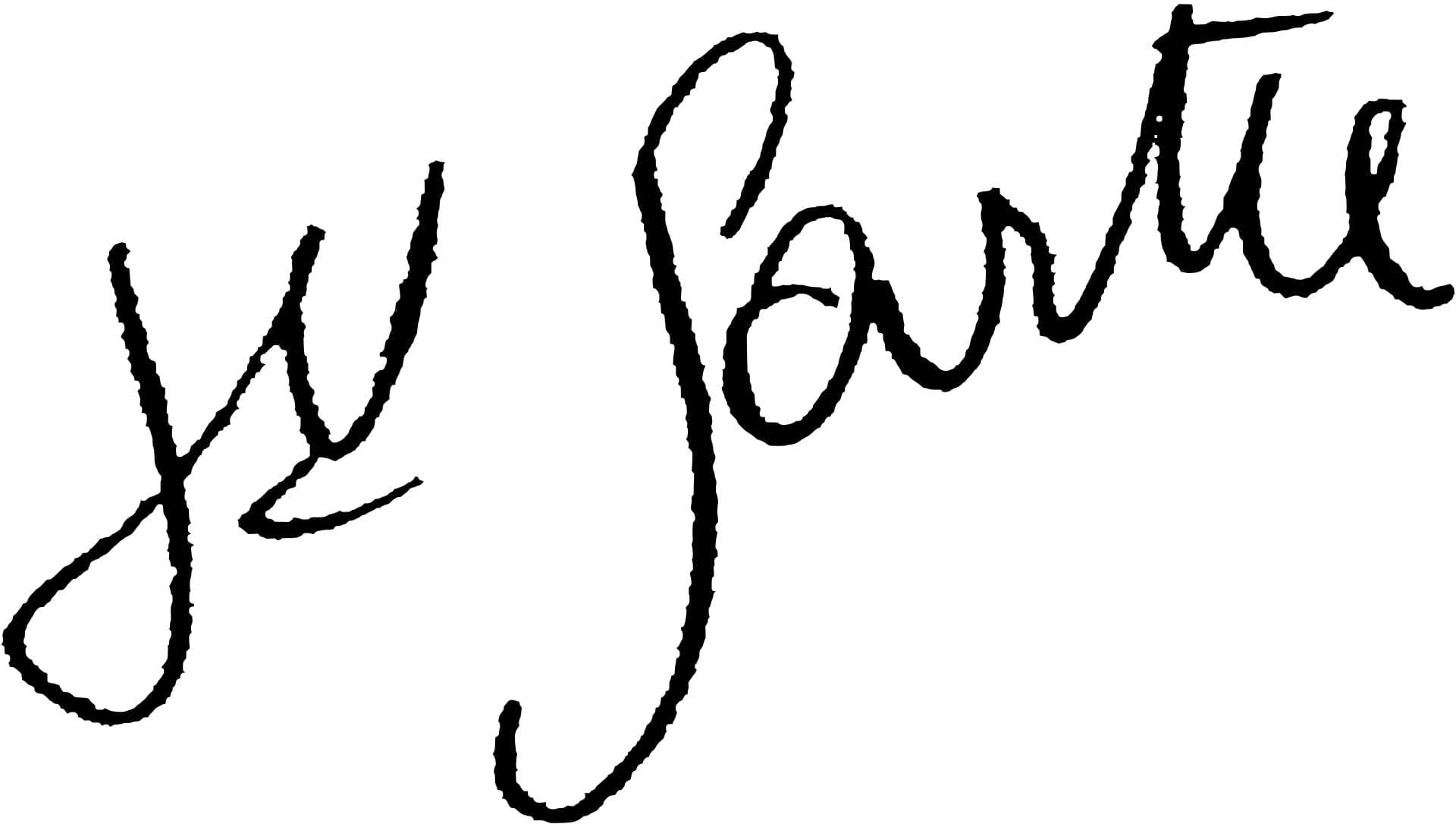 Jean-Paul Sartre Signature