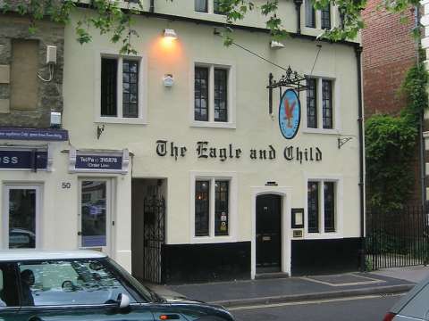 The Eagle and Child pub in Oxford where the Inklings met on Tuesday mornings in 1939