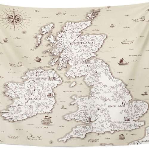 Great Britain Tapestry Map