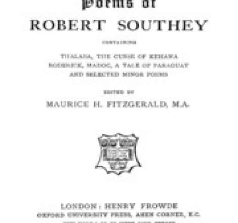 Poems Of Robert Southey