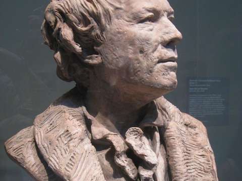 Bust of Gluck, whose face was noticeably pockmarked