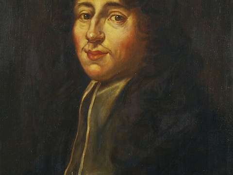Portrait of Nicolas Steno (1666–1677). Unsigned but attributed to court painter Justus Sustermans.