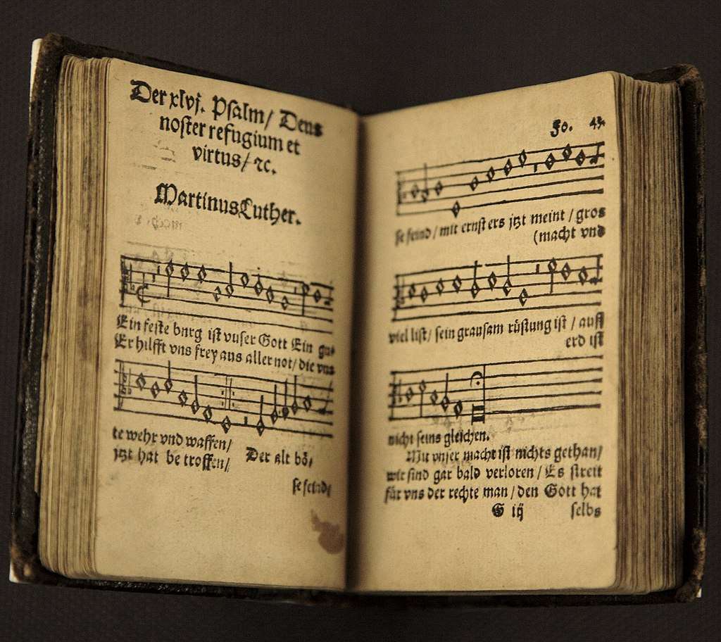 An early printing of Luther's hymn 