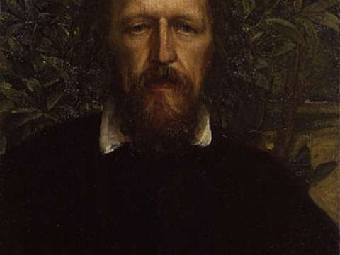 Alfred Tennyson, 1st Baron Tennyson, by George Frederic Watts (died 1904).