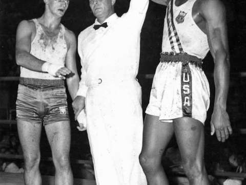 1960 Olympians: Ali won gold against Zbigniew Pietrzykowski.