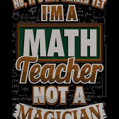 I'm a Math Teacher Not A Magician Wall Artwork