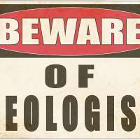 Beware of Geologist Tin Sign