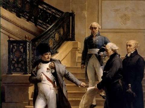 Napoleon visiting the Palais Royal for the opening of the 8th session of the Tribunat in 1807, by Merry-Joseph Blondel