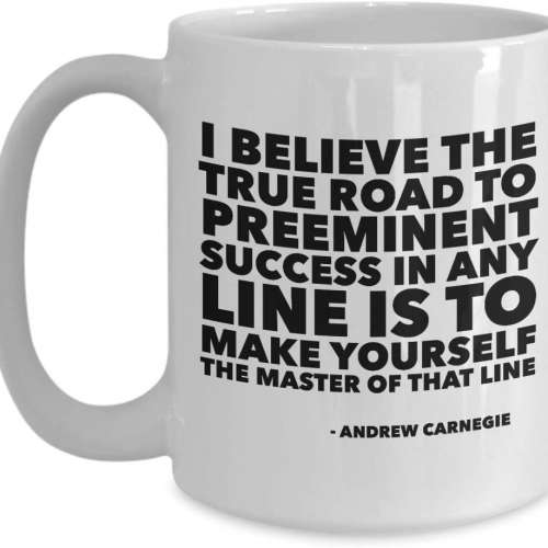 Andrew Carnegie Quote Mug