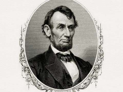  Bureau of Engraving and Printing portrait of Lincoln as president.