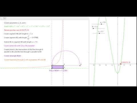 Omar Khayyam's Geometric Solution for a Cubic Equation