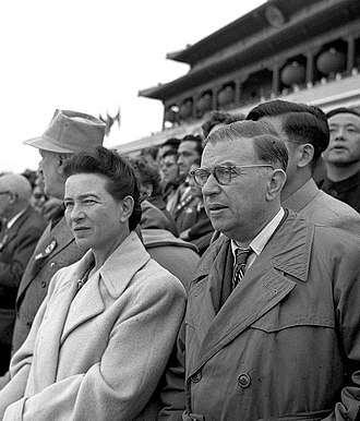 Simone de Beauvoir and Jean-Paul Sartre in Beijing, 1955