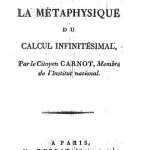 Réflexions sur la métaphysique du calcul infinitésimal, 1797