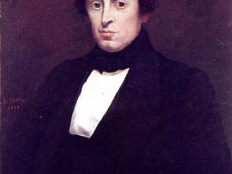 Chopin by Gratia, 1838
