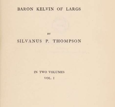 The Life of William Thomson - Vol I