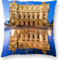 Paris Opera Throw Pillow Case