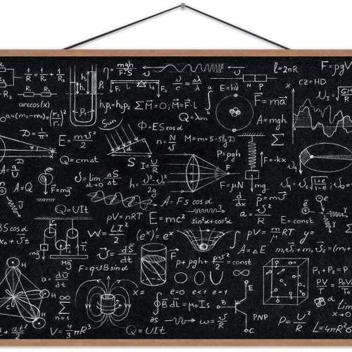 Calculations in Physics Magnet Print Posters for Wall
