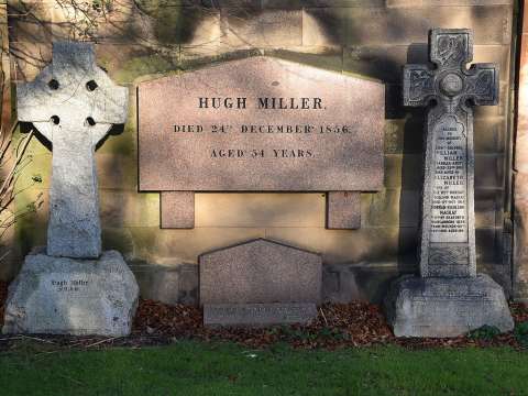 The grave of Hugh Miller, Grange Cemetery