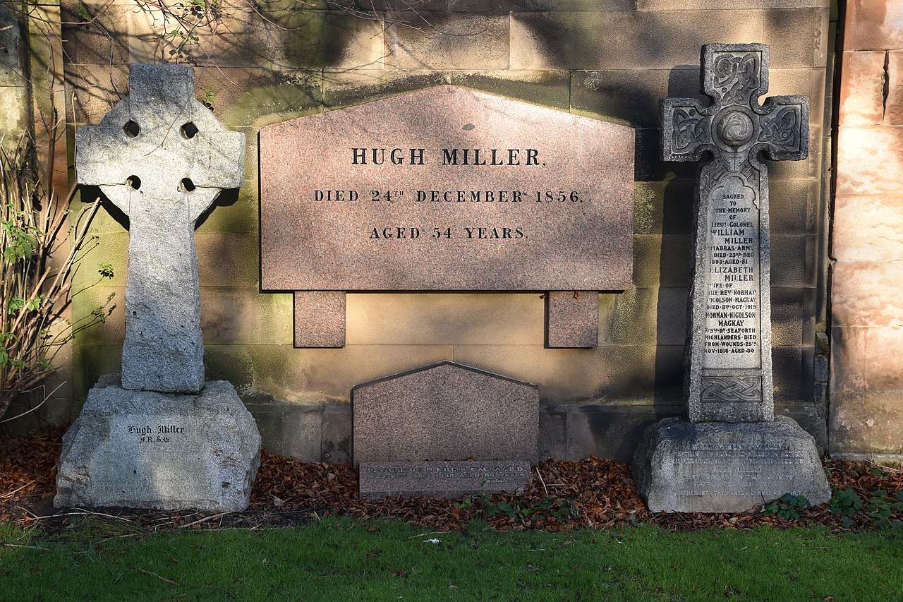 The grave of Hugh Miller, Grange Cemetery