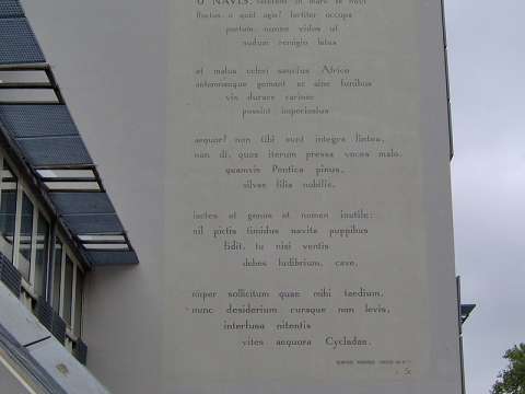 Odes 1.14 – Wall poem in Leiden