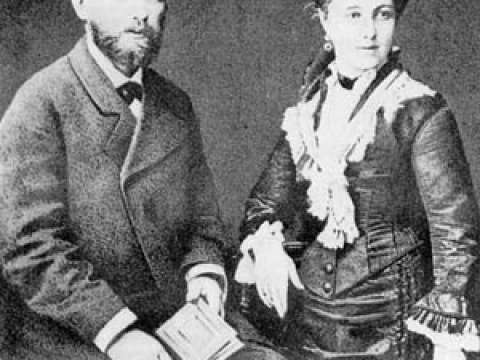 Tchaikovsky and Antonina on their honeymoon, 1877
