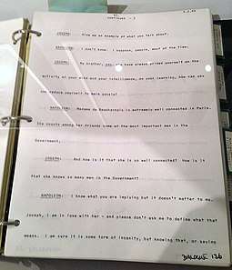 The script from Kubrick's unrealized project Napoleon
