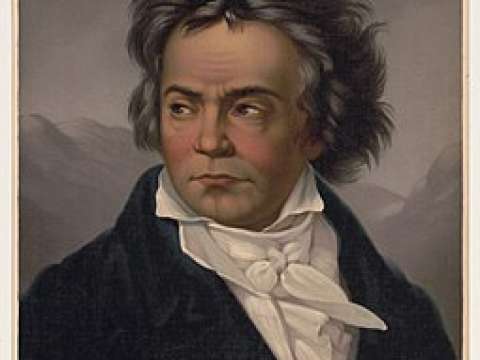 Beethoven in 1819: portrait by Ferdinand Schimon