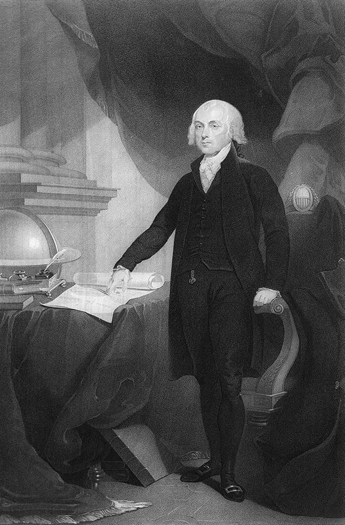 James Madison engraving by David Edwin from between 1809 and 1817