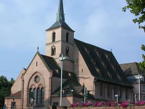 Saint-Nicolas Church, Strasbourg, where Calvin preached in 1538.