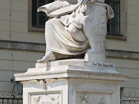 Statue of Wilhelm von Humboldt outside Humboldt University, Unter den Linden, Berlin