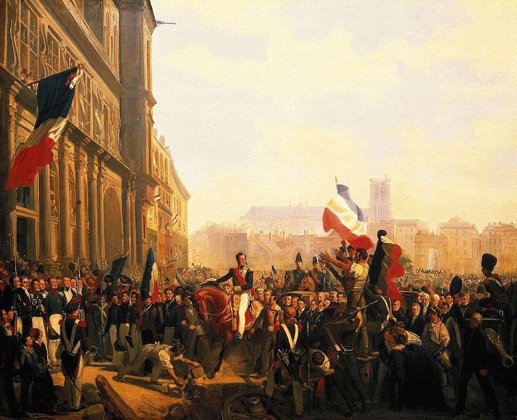  The Duke of Orleans arrives at the Hotel de Ville (31 July 1830).