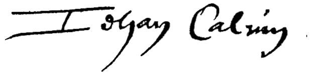 John Calvin Signature