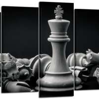 Chess Setup on Canvas Wall Art Paintings 5 Pieces