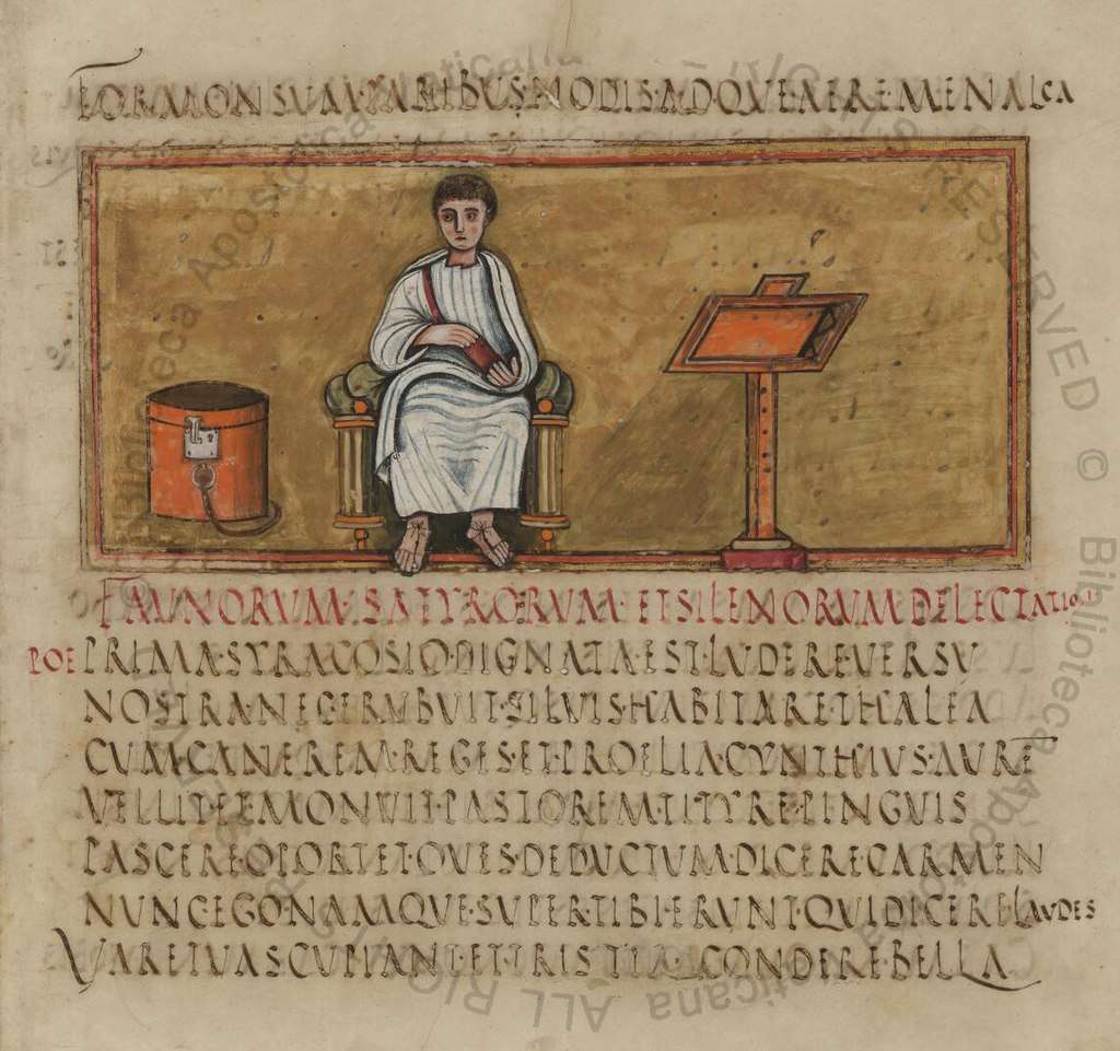 A 5th-century portrait of Virgil from the Vergilius Romanus